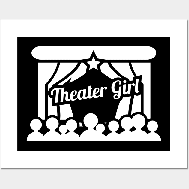 Theater Girl | Stage Drama Wall Art by MeatMan